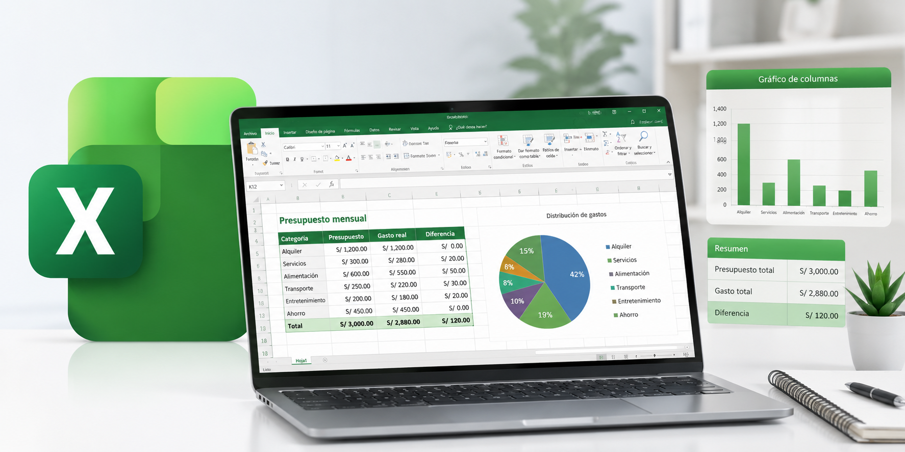 Portada de Excel Básico